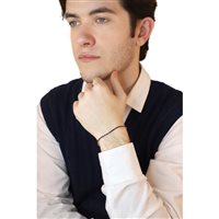 Bracelet Cianfrone Gioielli Man Tennis in Gold Diamante Black 1.86 Ct BROR-67-198 - BROR-67-198